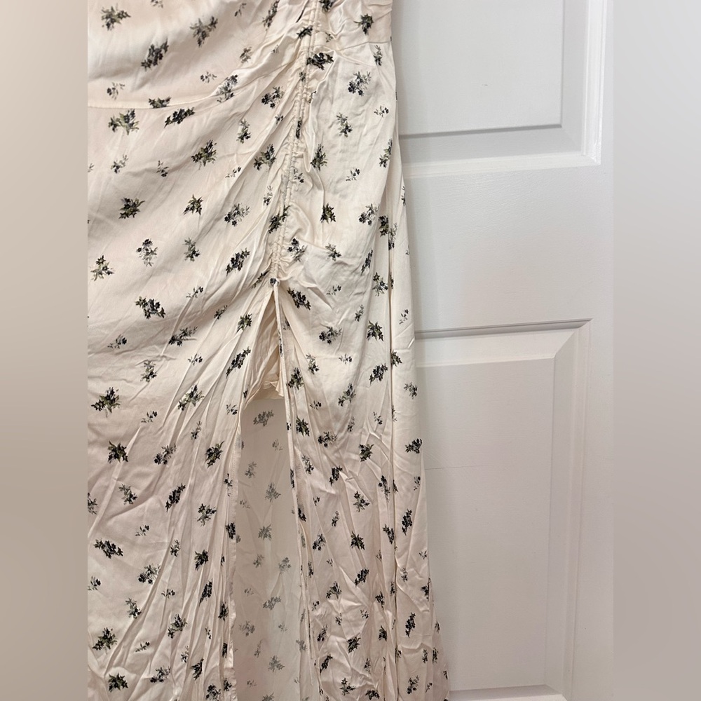 Ganni White Satin Gathered Dress - Size 38/US 6, $495 usd - Picture 13 of 13